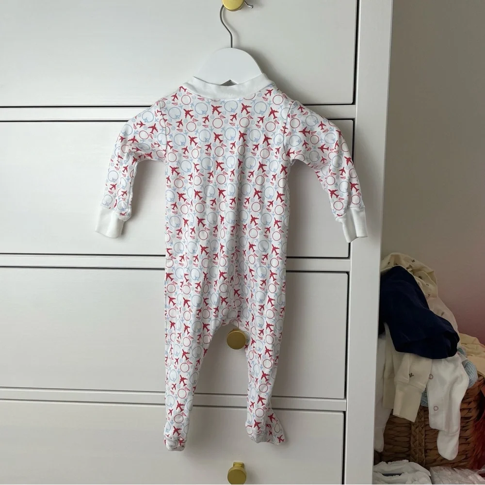 Magnolia Baby Airplane Print Footie 6 Months